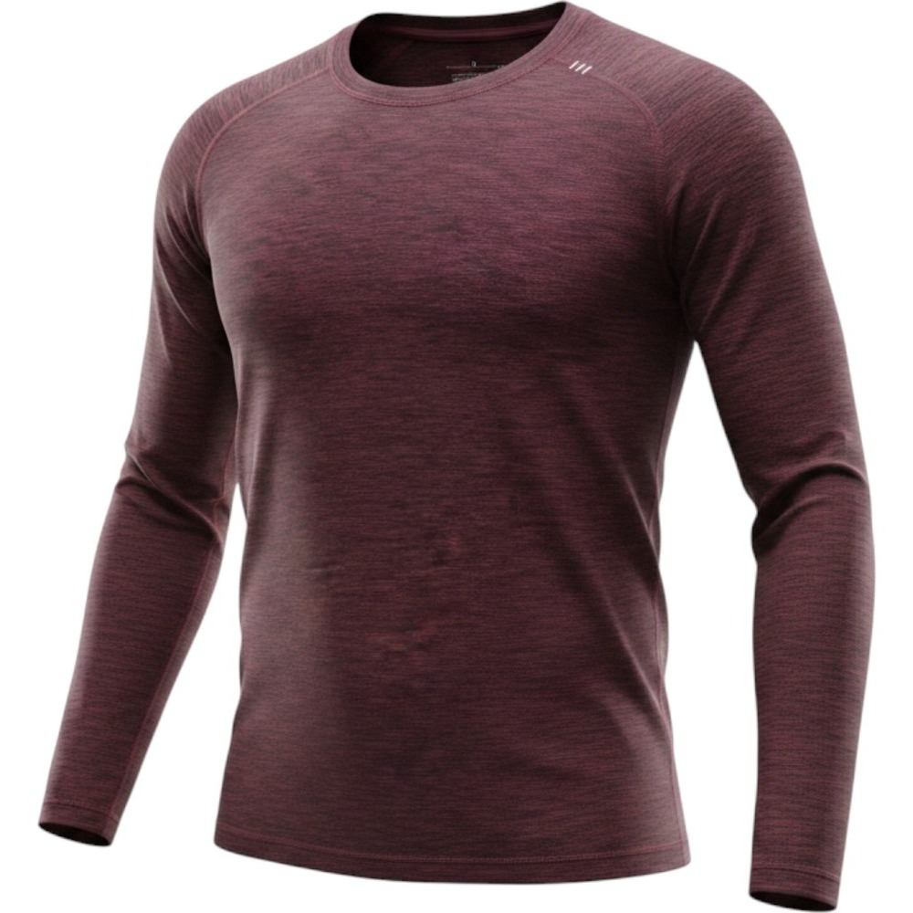 Lululemon Metal Vent Tech Shirt Mens XXL Burgundy Heathered Long Sleeve Seamless